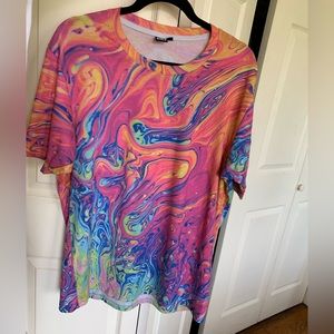 Iheartraves Men’s Liquid Trip Short Sleeve Shirt